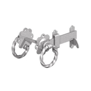 Twisted ring gate latch