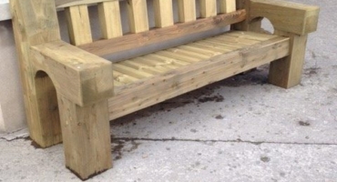 Large chunky garden chair